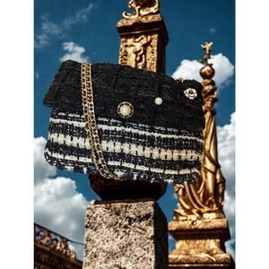 Luxury Tweed Sac – Made in France – Haute Couture, Minime Paris- NWOT